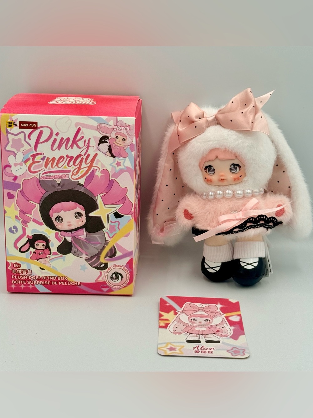 NEW Nommi - Pink Energy Series Plush Pendant- ALICE 🎀 - Picture 2 of 9